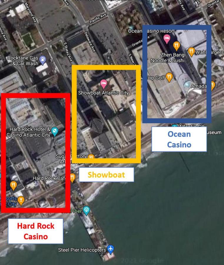 Astonishing Ocean Front Condo Cozysuites At Showboat アトランティックシティー エクステリア 写真